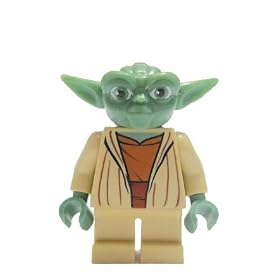 LEGO Star Wars Clone Wars LOOSE Mini Figure Yoda with Silver Lightsaber