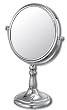 Kimball & Young Tulip Stem Pedestal 5X Mirror Reversing to Plain Mirror, Chrome