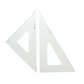 【クリックで詳細表示】Too 三角定規面取24cm 目盛なし