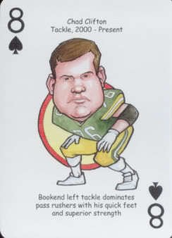 Chad Clifton - Oddball Green BAY Packers Playing Card