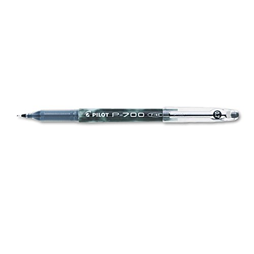 Pilot P-700 Rollerball Stick Gel Pen, Black Ink, Fine 0.7 mm, Dozen (PIL38610)