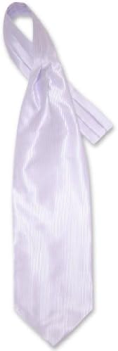 Antonio Ricci ASCOT Solid LILAC Purple Ribbed Color Cravat Men's Neck Tie