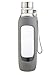 Contigo Purity Glass Water Bottle, 20oz, Smoke