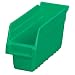 Akro-Mils 30040 ShelfMax Plastic Nesting Shelf Bin Box, 12-Inch Length x 4-Inch Width x 6-Inch Height, Case of 16, Green