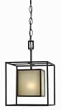 World Imports 4112-55 Hilden 4 Light Chandelier, Warm Mahongany