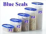 Tupperware Modular Mates Oval #2 Brilliant Blue Seal