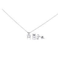 Nickel Free Sterling Silver Pendant & Earring Sets Butterfly Shape CZ Set Pendant Dimensions: L15mm X W9mm Weight: 1.05Grams Earrings Dimensions: L7mm X W7mm Weight: .77Gram