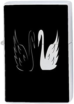 Black Swan Silver Flip Top Lighter