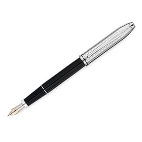 Cross Townsend Tango Black Lacquer Rhodium Plated Fountain Pens