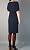 Dawn Dress Blue and Black Stripes