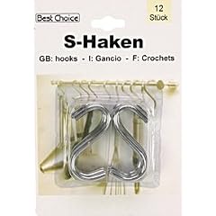12 x gro�e S-Haken - Metallhaken verchromt