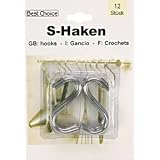 12 x gro�e S-Haken - Metallhaken verchromtvon "Jean Products"