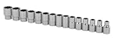 Stanley 89-339 1/2-Inch Drive 12-Point Professional Grade Metric Socket Set, 15-Piece