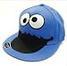 Sesame Street Cookie Monster Face Fitted Flat-bill Hat