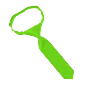 Solid Color 8 Inch Infant Pretied Tie - Lime Green