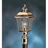 Kichler Lighting 9913PB Shore Post Mount Light, Polished Brass