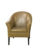 Armen Living 1404 Camel Leather Club Chair