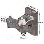 B-Tech BT33 Wall Speaker Mount Silver
