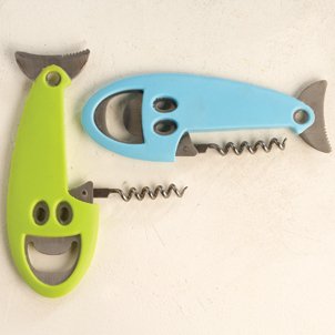 Funky Fish Wine & Bottle Opener - Assorted Colors