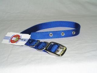 Single Thick Nylon Deluxe Dog Collar, 5/8