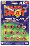 Paper Roll Caps - 12 rolls of 100 shot
