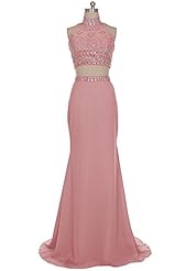 Belted Beaded  Chiffon Evening Dress/Homecoming Dress/Party Dress/Wedding Dress  With Rhinestones