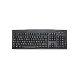 French (European - AZERTY) Black USB Computer Keyboard