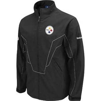 Amazon.com : Pittsburgh Steelers Reebok Sideline United Softshell Full Zip Premium Jacket - S 