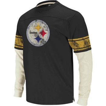 Pittsburgh Steelers Reebok Vintage Long Sleeve Jersey Thermal T-shirt - XXL