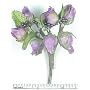 Lavender Mini Silk Craft Wedding Flowers 12 Bunches