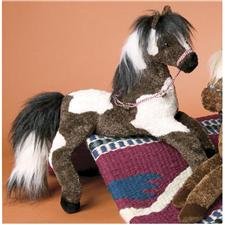 31oJ6e6R58L Stuffed Coyote Indian Paint Horse