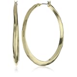 Kenneth Cole New York Textured Goldtone Hoop Earrin