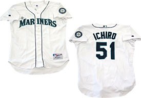 Ichiro Suzuki Unsigned Seattle Mariners Authentic White Jersey