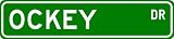 OCKEY Street Sign ~ Personalized Family Lastname Sign ~ Gameroom...