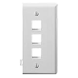 3-PORT SECTIONAL WALLPLATE (IVORY)