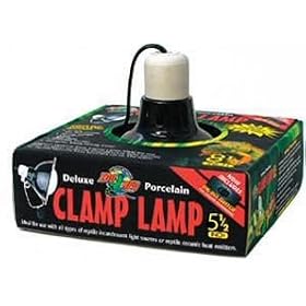 Buy Zoo Med Deluxe 5.5in Porcelain Black Clamp Lamp for Reptiles by ZooMed