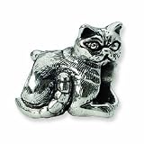Sterling Silver Reflections Exotic Shorthair Cat Bead