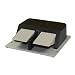 Linemaster TWIN 88SN2-05 Classic IV Twin Foot Switch, Electrical, 2-Pedal, Momentary, DPDT, Single Stage each pedal, No Guard, Black