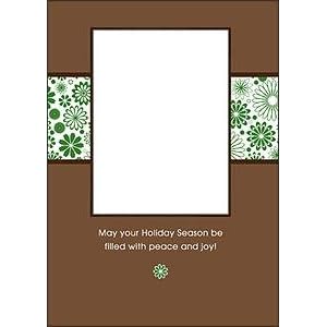 Winter GREEN FLORAL professionally printed with your digital photo sold in 20's