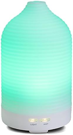 Jgmax Essential Oil Diffuser - 120ml Ultrasonic Aroma Diffuser Cool Mist Humidifier - Ultra Quiet with Color Changing LED Lights and Waterless Auto Shut-off