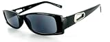 Breezers Full Sun Readers Sunglasses (NOT A BIFOCAL) for youthful and active men and women who like to look great while reading in comfort in the sun. (Black w/ Smoke Lens +1.50)