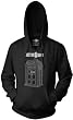 Doctor Who Linear Tardis Black Hoodie Sweatshirt