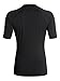 Roxy Junior's Whole Hearted Short Sleeve Rash Guard, Black, Medium