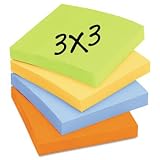 New-Post-it Notes Super Sticky 65412SSNRP - Farmer's Market Super Sticky Notes, Unlined, 3 x 3, 12 90-Sheet Pads/Pack - MMM65412SSNRP