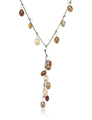 Freshwater Cultured Pearl Drops on Cord "Y" Necklace, 28"