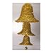 50" Huge Gold Folding Tinsel Bells Commercial Christmas Decoration