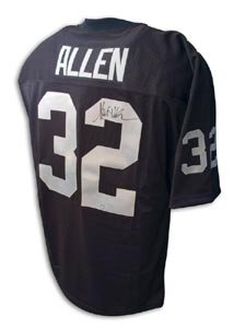 Marcus Allen Signed Oakland Raiders Throwback Black Jersey