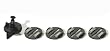 Scalextric C8420 Round Guide Pack + Spring 1:32 Scale Car Accessory