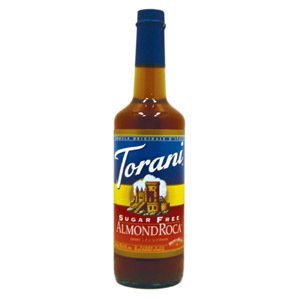 750 Milliliter Torani&reg Sugar Free Almond Roca Syrup (03-0808) Category: Drink Syrups