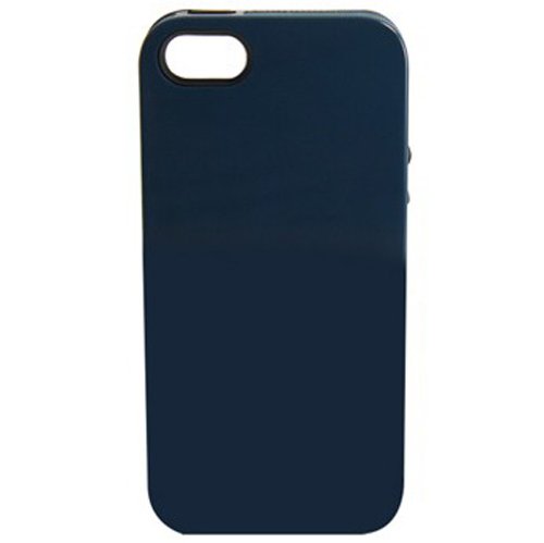 Sonix Inlay Hybrid Case for iPhone 5 - Retail Packaging - Slate (Slate/Black)